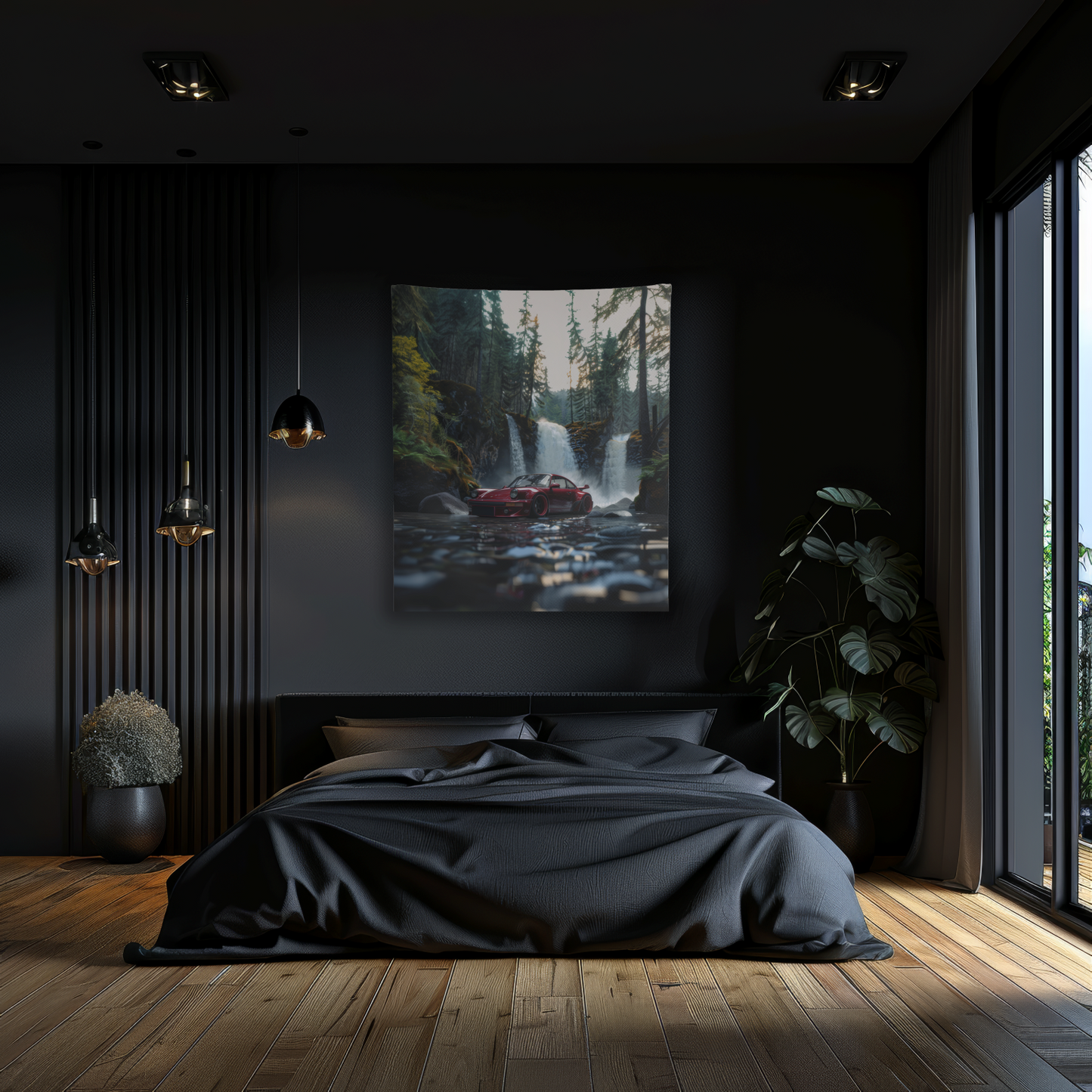 Porsche RWB Carrera- Wall Art Tapestry