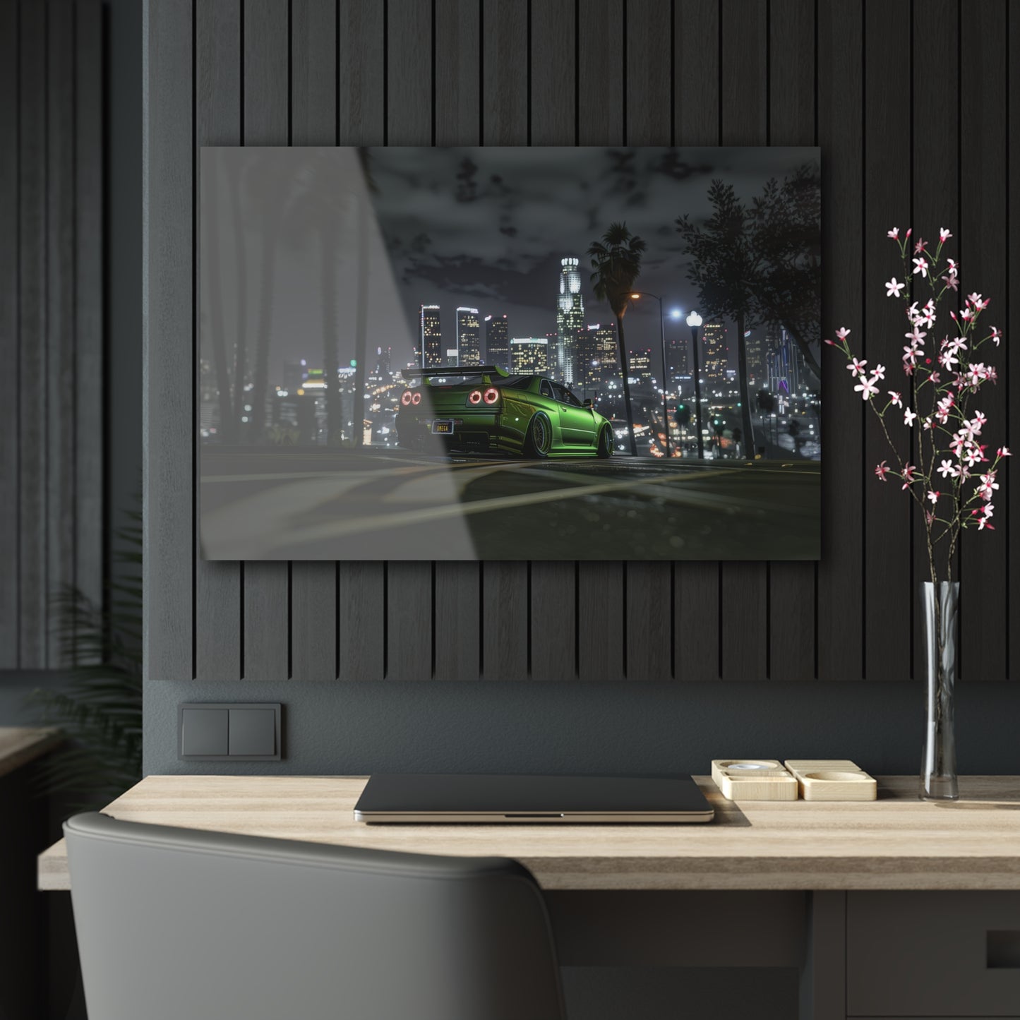 Nissan GTR R34- Mounted Acrylic Wall Art