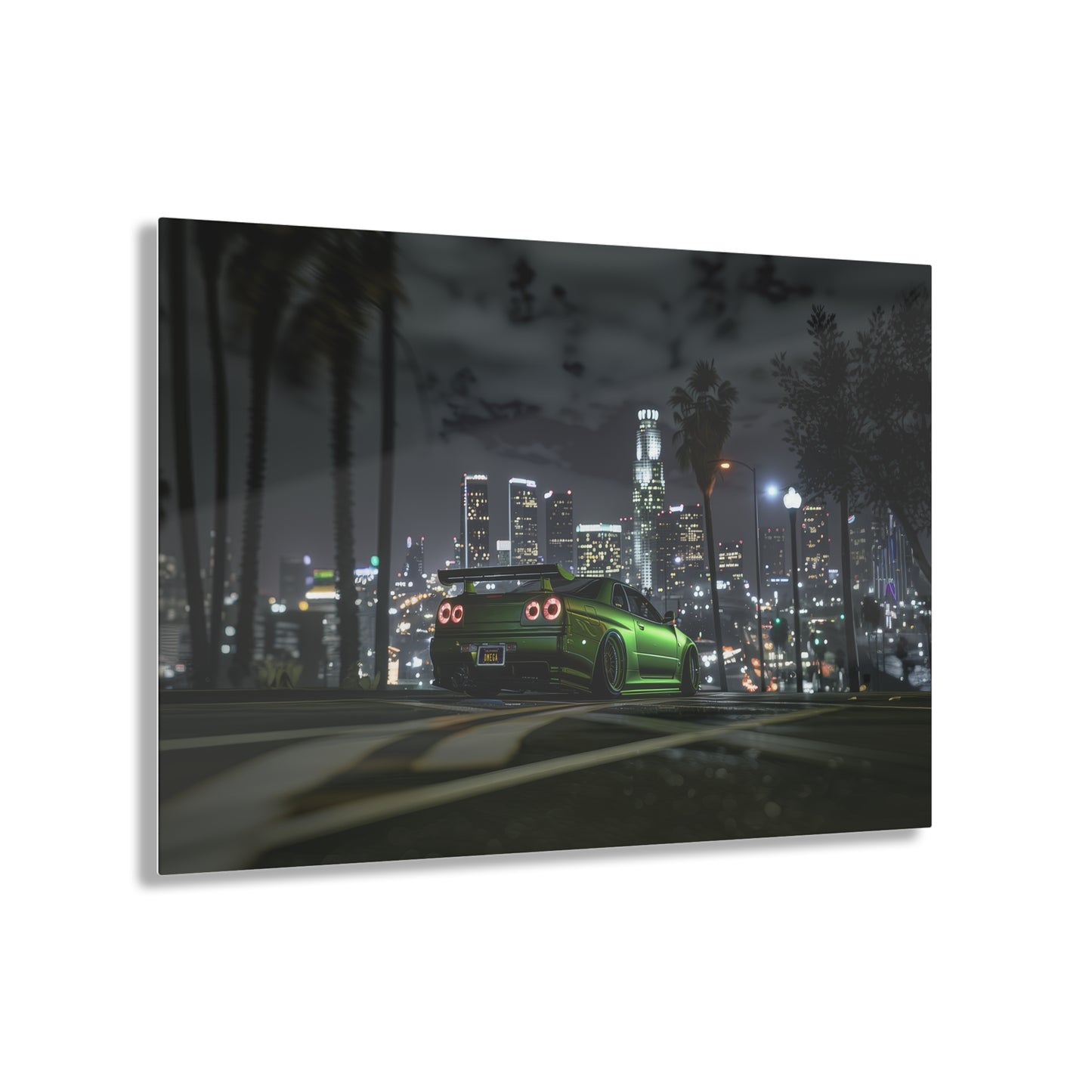 Nissan GTR R34- Mounted Acrylic Wall Art