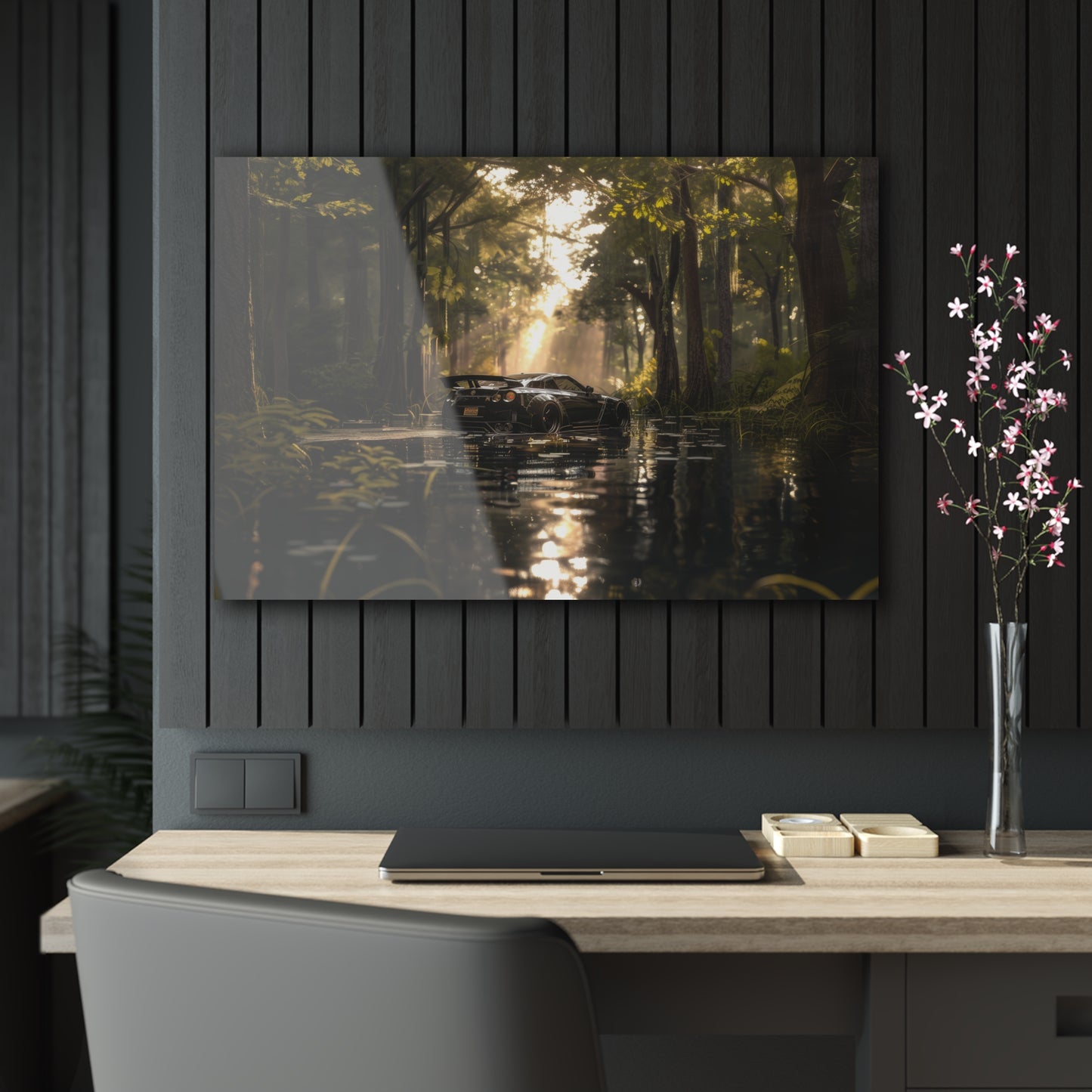 Nissan GTR R35- Mounted Acrylic Wall Art