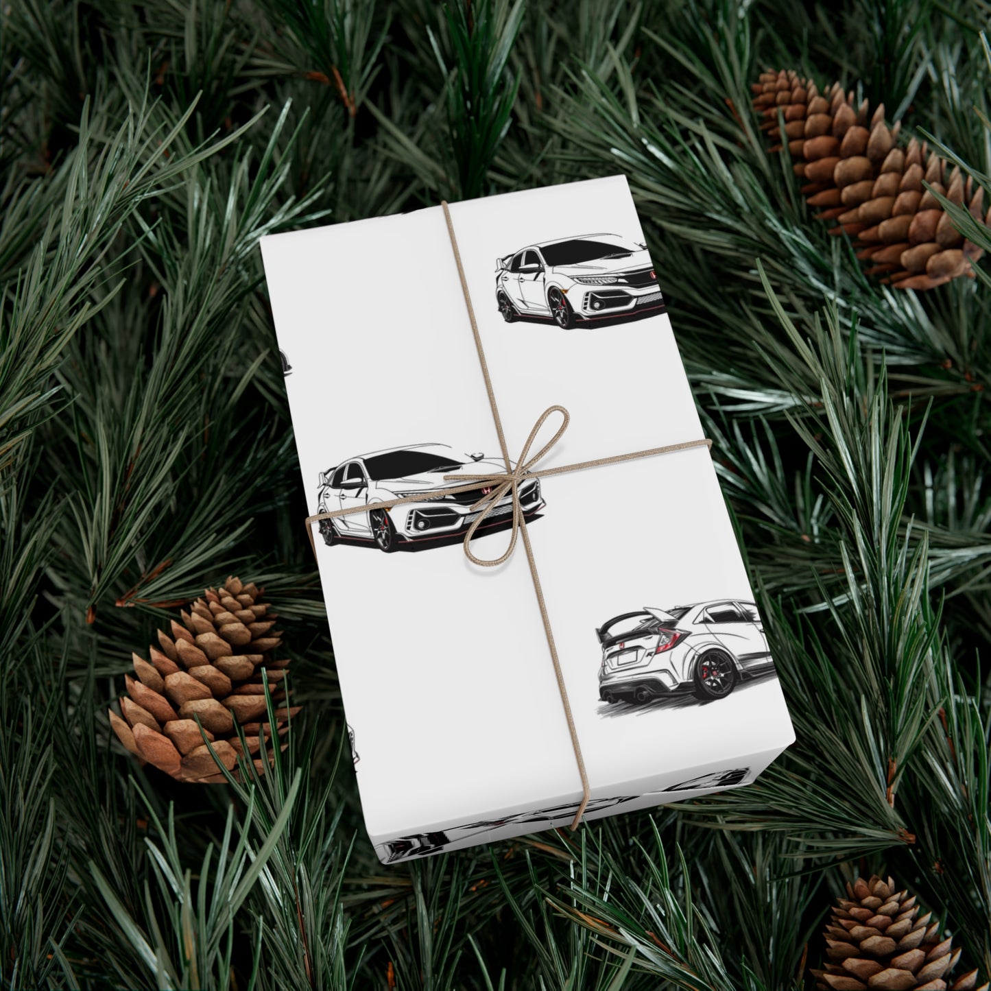 Honda Type R- Car Themed Satin Gift Wrapping Paper