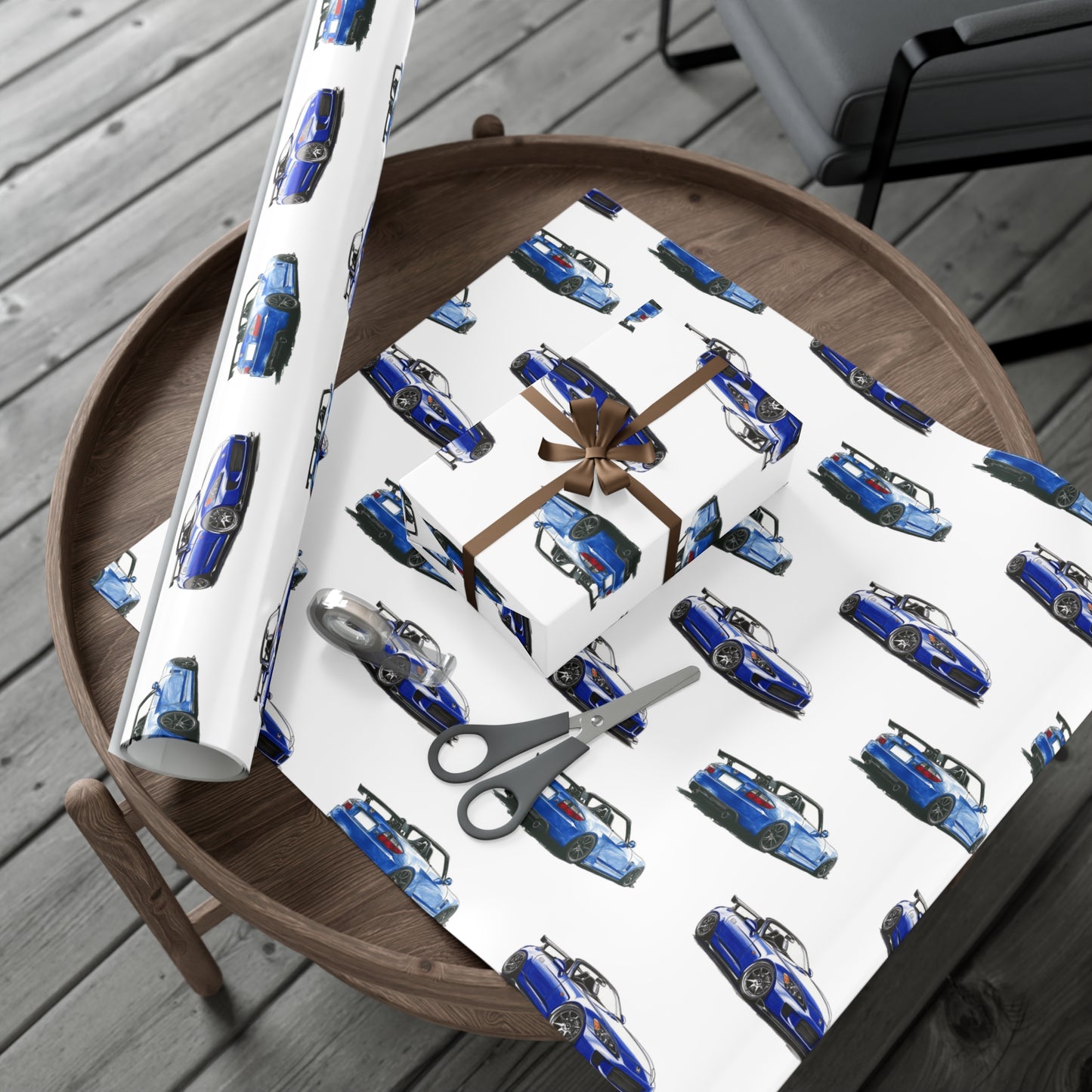 Honda S2000- Car Themed Satin Gift Wrapping Paper