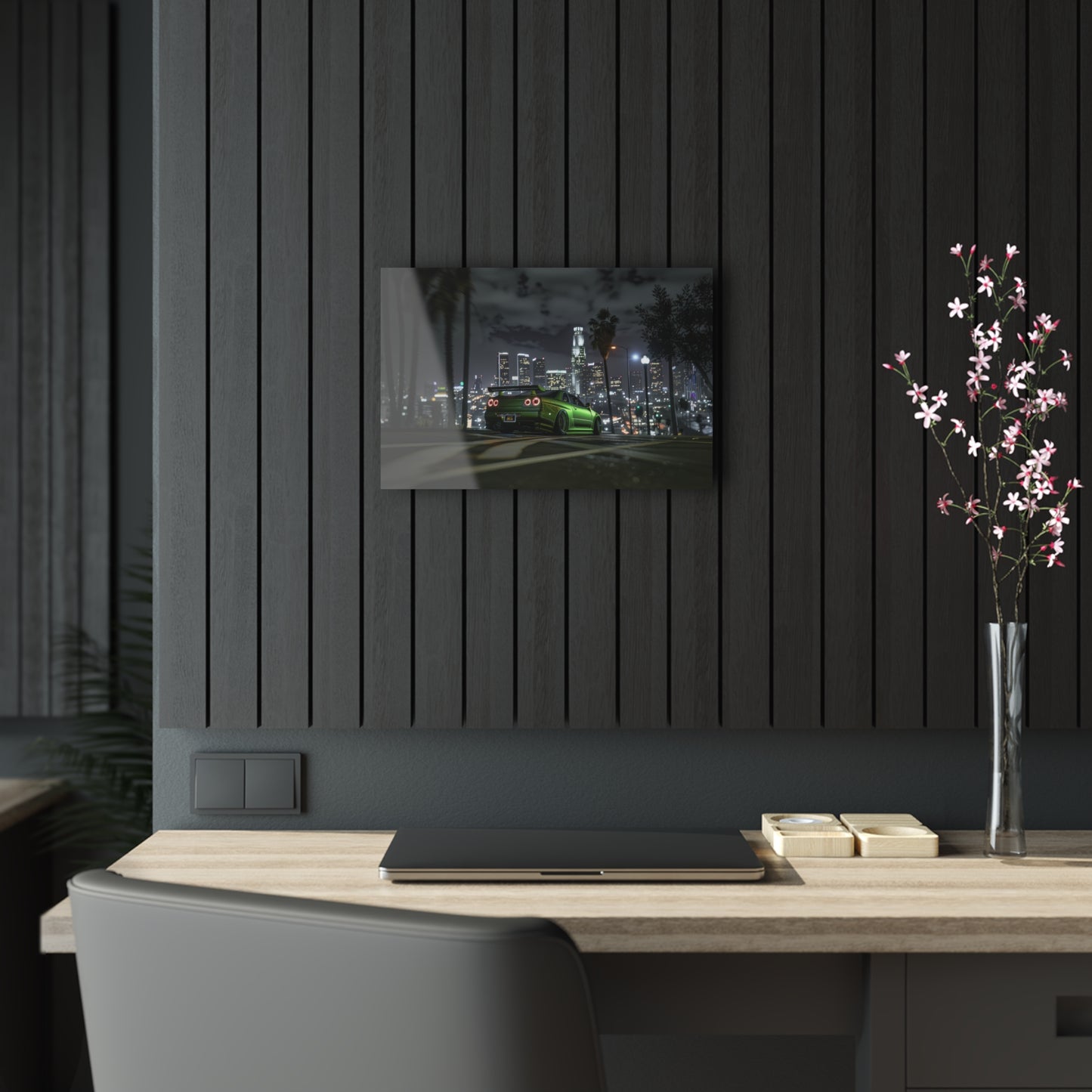 Nissan GTR R34- Mounted Acrylic Wall Art