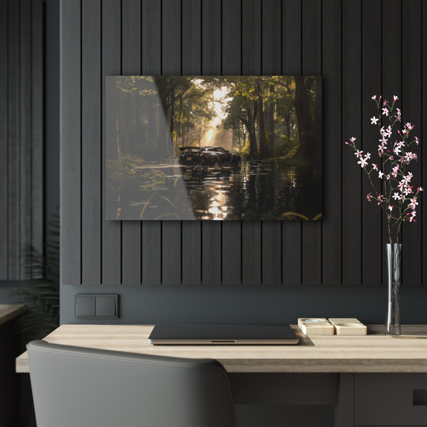 Nissan GTR R35- Mounted Acrylic Wall Art