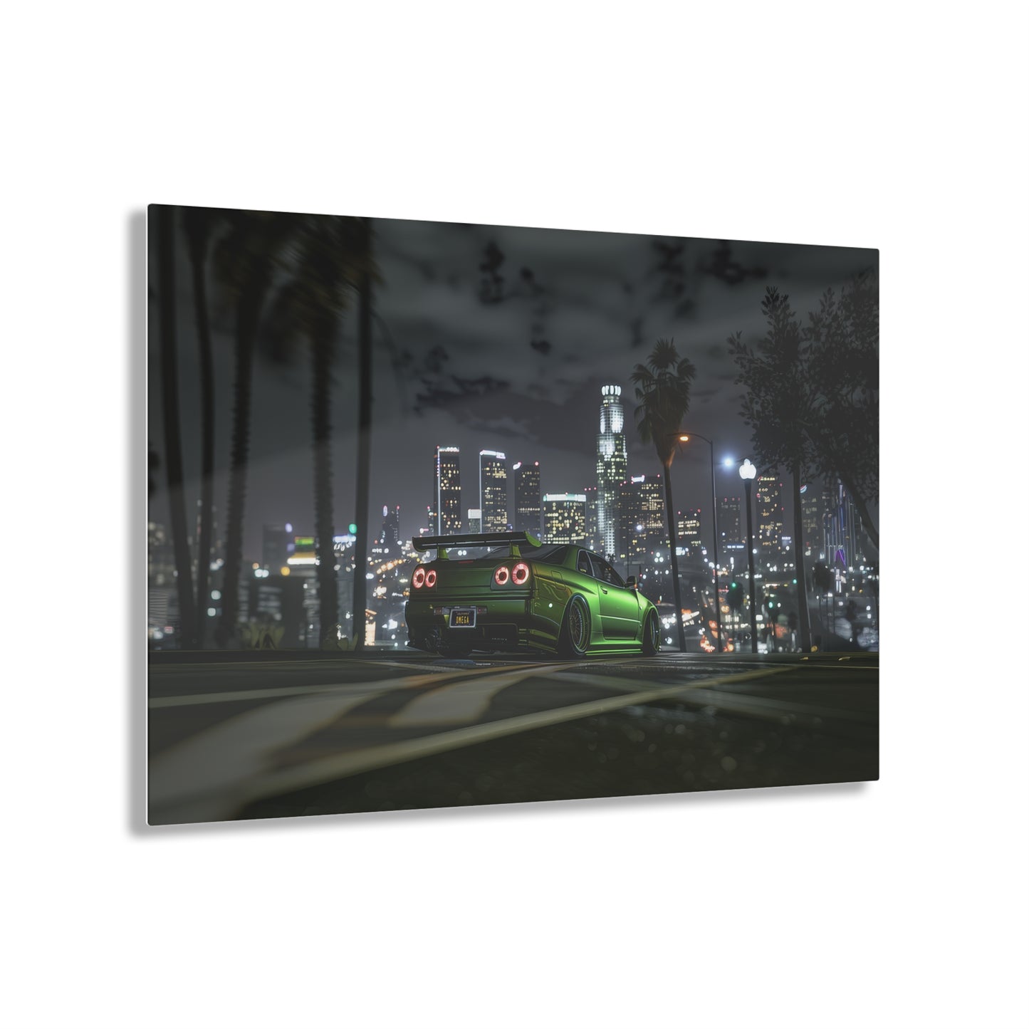 Nissan GTR R34- Mounted Acrylic Wall Art