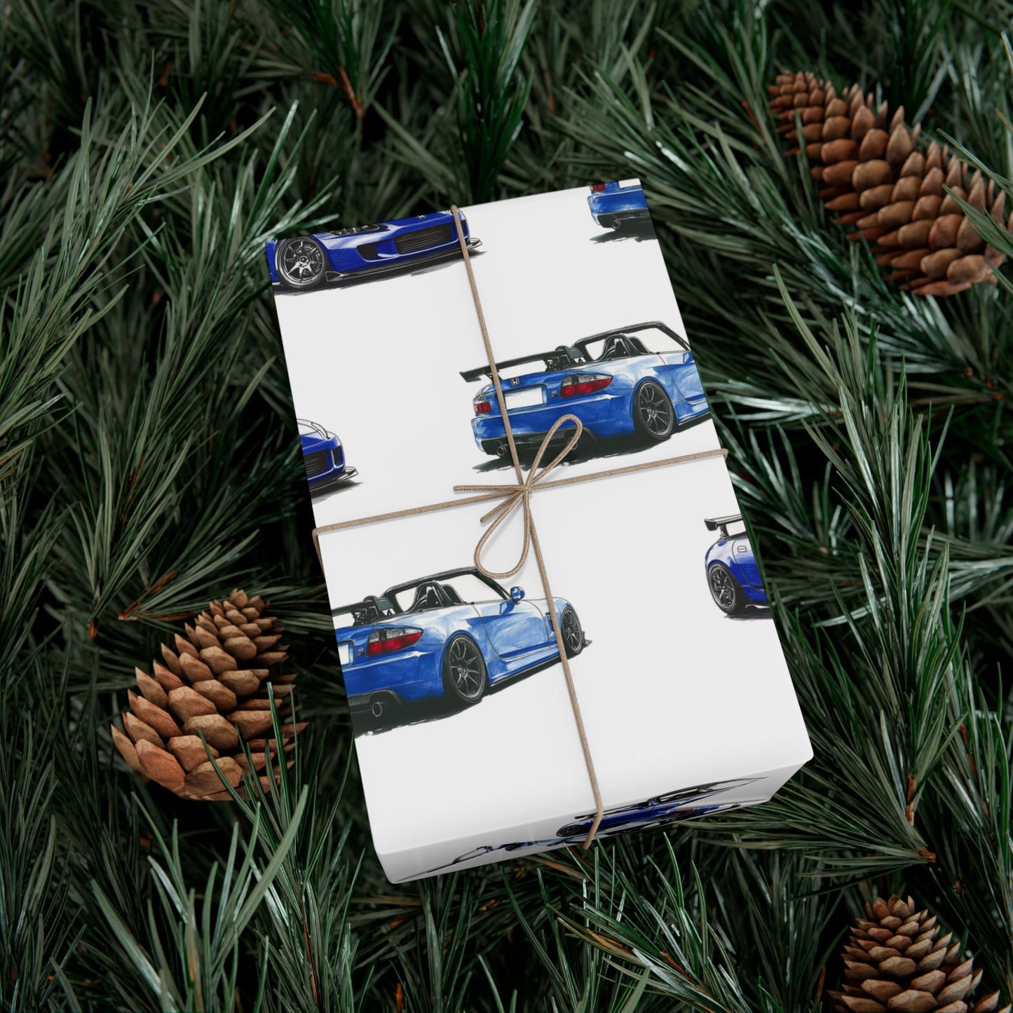 Honda S2000- Car Themed Satin Gift Wrapping Paper