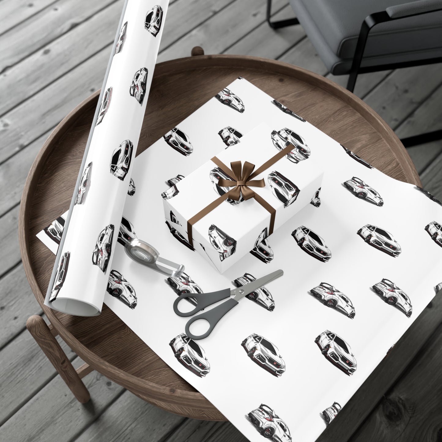 Honda Type R- Car Themed Satin Gift Wrapping Paper