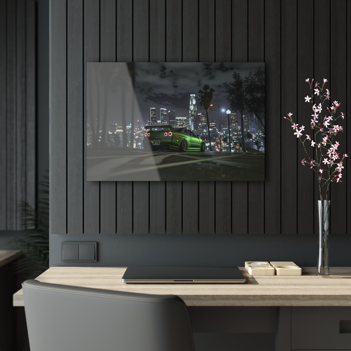 Nissan GTR R34- Mounted Acrylic Wall Art