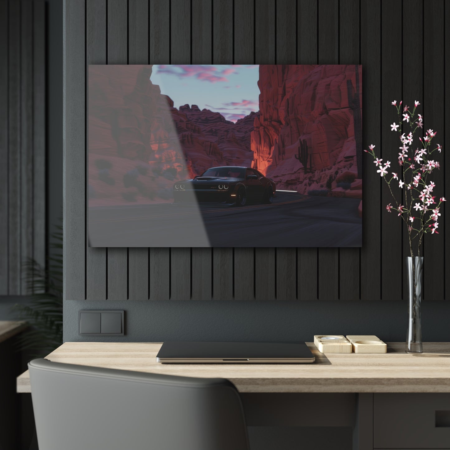 Dodge Hellcat- Mounted Acrylic Wall Art