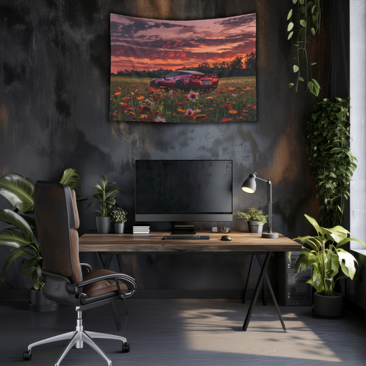 Corvette C6- Wall Art Tapestry