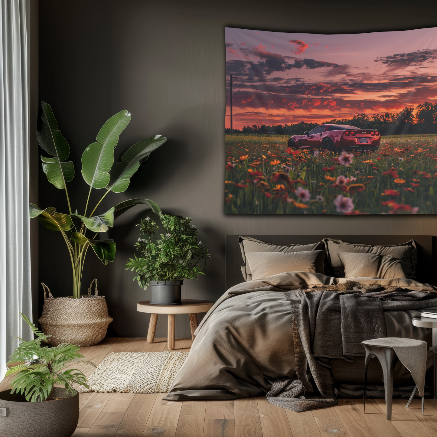 Corvette C6- Wall Art Tapestry