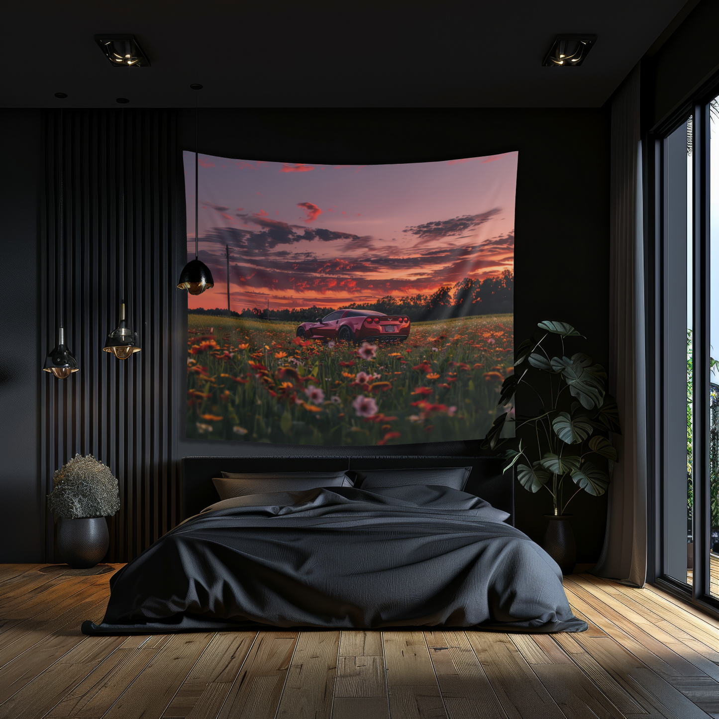 Corvette C6- Wall Art Tapestry