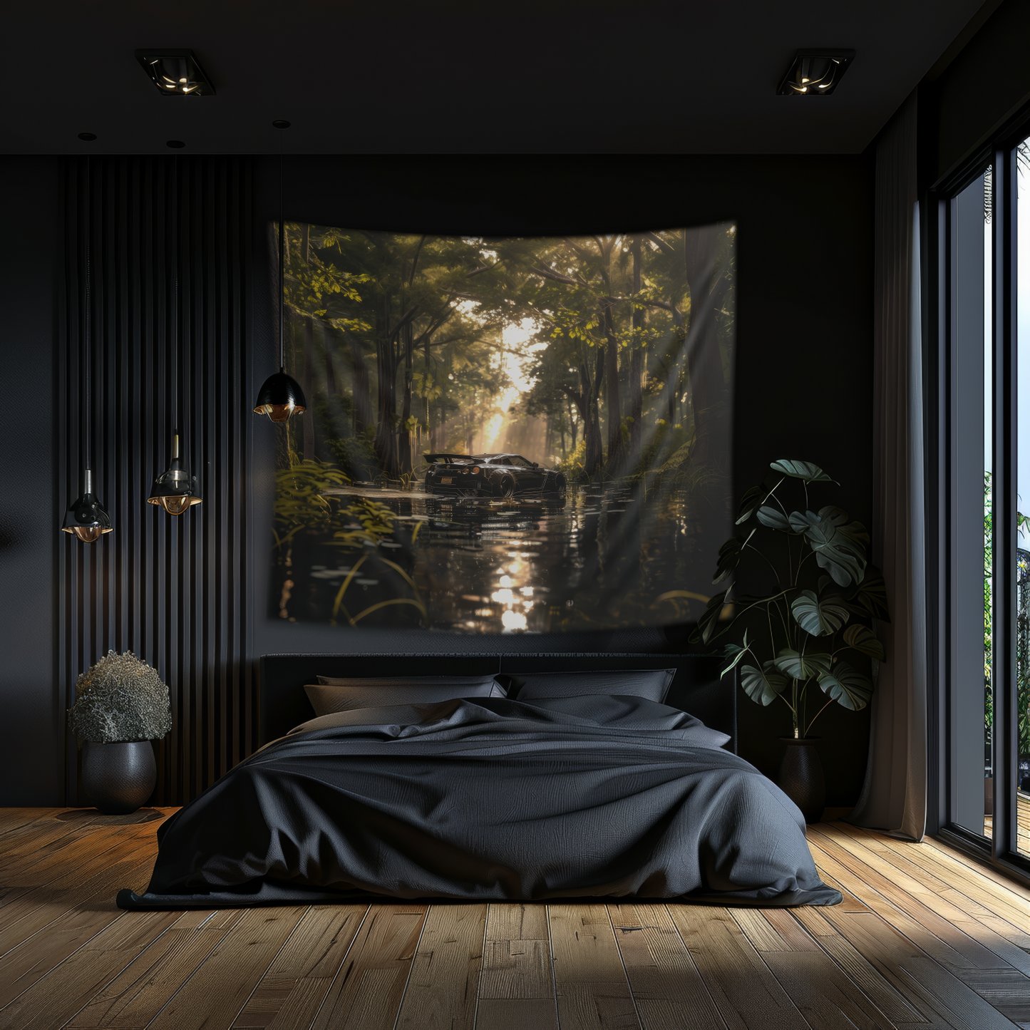 Nissan GTR R35- Wall Art Tapestry