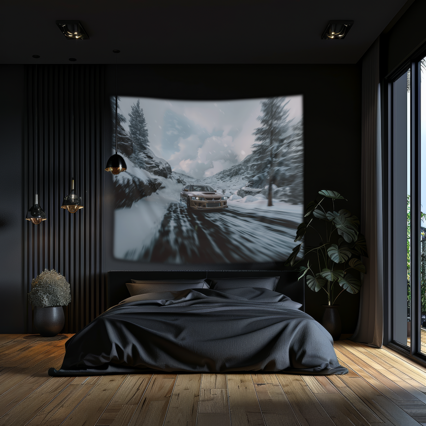 Mitsubishi Evo- Wall Art Tapestry