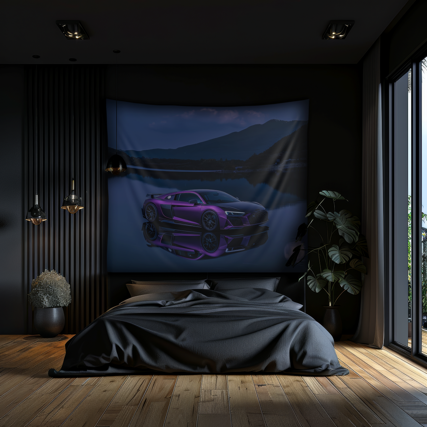 Audi R8- Wall Art Tapestry